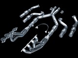 American Racing Headers 1-3/4"x3" 2001-04 Corvette C5 Long-Tube Headers, X-Pipe 3"x2-1/2" With Cats / 