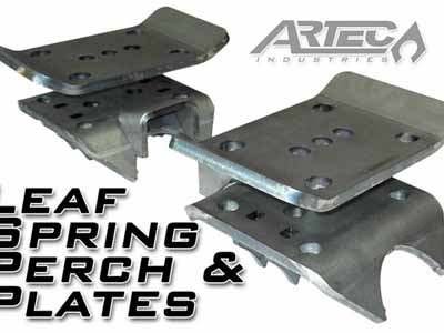 Artec Industries BR1034 Leaf Spring Perch And Plates Pair / Artec Industries BR1034 Leaf Spring Perches