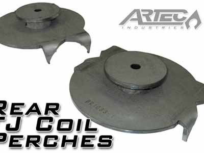 Artec Industries BR1045 Jeep TJ Rear Coil Perches & Retainers 97-06 Wrangler TJ Pair 3.5" Axle Tube / Artec Industries BR1045 Leaf Spring Perches
