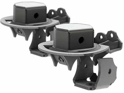 Artec Industries BR1112 Ultimate Coil Bracket 22 Degree LCA Brackets 3 Inch Tube Diameter / Artec Industries BR1112 Coil Spring Brackets