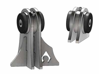 Artec Industries BR1125 TJ Weld On UCA Brackets For Low Pro Front Truss Currie JJ Bushings 1/2" Bolt / Artec Industries BR1125 Axle Brackets