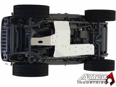 Artec Industries JK1010 JK Under Armor 4 Door Bellypan Kit 2012-2017 Wrangler JK Unlimited / Artec Industries JK1010 Transfer Skid Plate Armor