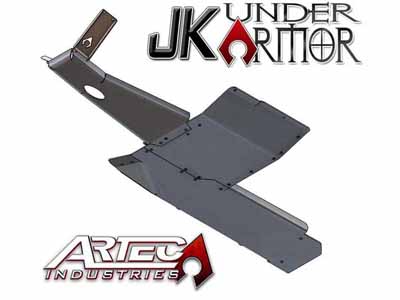 Artec Industries JK1020 JK Under Armor 2 Door Bellypan Kit 2012-2016 Wrangler JK / Artec Industries JK1020 Transfer Skid Plate Armor