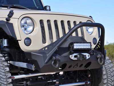 Artec Industries JK2303 NightHawk Jeep JK Front Bumper W/Mid Tube Stinger / Artec Industries JK2303 Front Bumpers