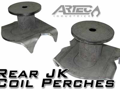 Artec Industries JK4425 Rear JK Coil Perches And Retainers Pair / Artec Industries JK4425 Coil Spring Brackets