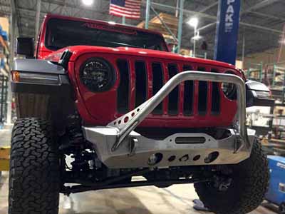 Artec Industries JL5303 NightHawk Jeep JL Front Bumper W/Mid Tube Stinger Bare / Artec Industries JL5303 Front Bumpers