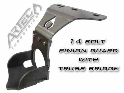 Artec Industries PG1402 14 Bolt Pinion Guard W/Truss Bridge High / Artec Industries PG1402 Pinion Guards