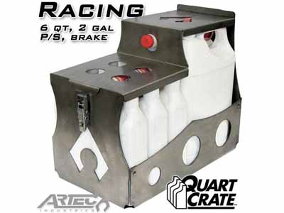Artec Industries QC0102 Racing Quart Crate 6 Qts Brake P/S 2 Gallons / Artec Industries QC0102 Quart Crates