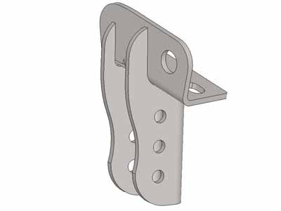 Artec Industries TJ2001 Jeep TJ Trackbar Mount 1997-2006 Wrangler TJ 2.5 3.5 Inch Stretch / Artec Industries TJ2001 Track Bar Bracket