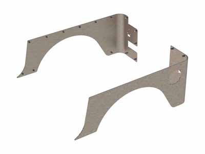 Artec Industries TJ2030 Jeep TJ Standard Steel Corner Armor 1997-2006 Wrangler TJ / Artec Industries TJ2030 Corner Armor
