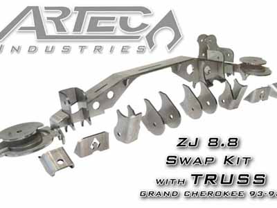 Artec Industries TR8802 ZJ 8.8 Swap Kit W/Truss 93-98 Jeep Grand Cherokee / Artec Industries TR8802 Axle Truss
