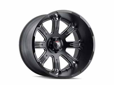 American Truxx AT154-2270M-44 Bomb AT154 Satin Black Milled 20X12 8-170 -44MM 125.2MM Wheel / American Truxx AT154-2270M-44 20-inch Wheels