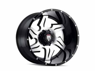 American Truxx AT163-2236BM-44 Ninja AT163 Gloss Black Machined 20X12 6-135 -44MM 87.1MM Wheel / American Truxx AT163-2236BM-44 20-inch Wheels