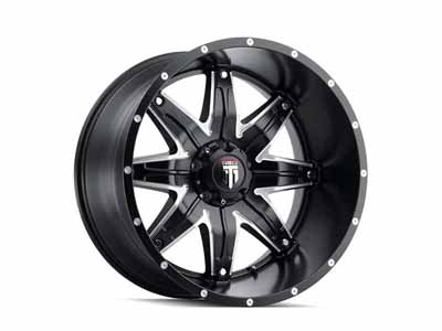 American Truxx AT185-2181M-24 Lonestar AT185 Satin Black Milled 20X10 8-165.1 -24MM 125.2MM Wheel / American Truxx AT185-2181M-24 20-inch Wheels