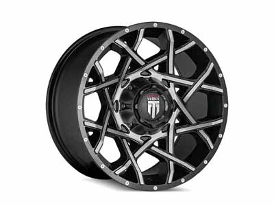 American Truxx AT1901-2281BM-44 Gridlock AT1901 Gloss Black Machined 20X12 8-165.1 -44MM Wheel / American Truxx AT1901-2281BM-44 20-inch Wheels