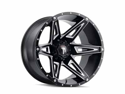 American Truxx AT1902-8952M-12 Kutz AT1902 Gloss Black Milled 18X9 5-127 -12MM 78.1MM Wheel / American Truxx AT1902-8952M-12 18-inch Wheels