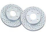Baer 05108-020 Slotted Drilled Zinc-Plated Sport Rotors for 1980-1988 AMC & 1984-1989 Jeep