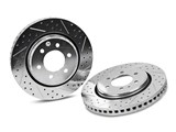 Baer 31411-020 Front Slotted Drilled Zinc-Plated Sport Rotors for 2005-2014 Frontier 2WD