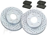 Baer 55163-1053 Sport Rotors with Pads, Cadillac/Chevrolet / Baer 55163-1053 Rear Sport Brake Pads and Rotors