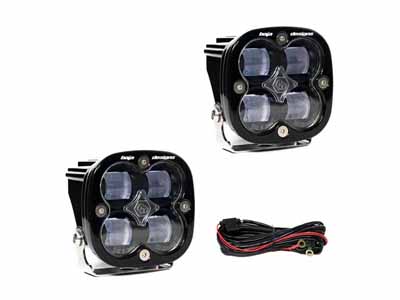 Baja Designs 257801 Squadron SAE Pair LED Spot Clear / Baja Designs 257801 Fog Light