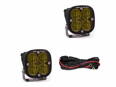 Baja Designs 257815 Squadron SAE Fog Lights Pair LED Wide Cornering Amber / Baja Designs 257815 Fog Light