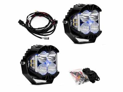 Baja Designs 297815 LP4 Pro LED Auxiliary Light Pod Pair Light Pattern Driving/Combo Blue Backlight / Baja Designs 297815 LED Light Pod