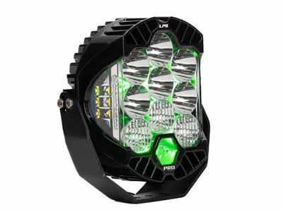 Baja Designs 320016 LP9 Pro LED Auxiliary Light Pod Light Pattern Driving/Combo Green Backlight / Baja Designs 320016 LED Light Pod