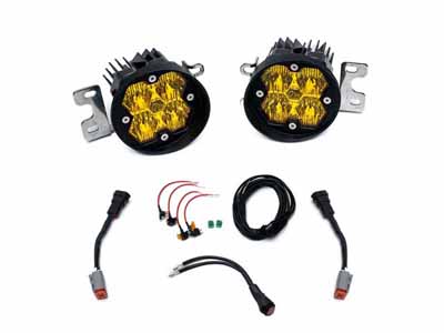 Baja Designs 44-0006 Squadron-R 2.0 Sport Fog Pocket Light Kit 2010-2024 4Runner Tacoma Tundra Amber / Baja Designs 44-0006 Fog Light