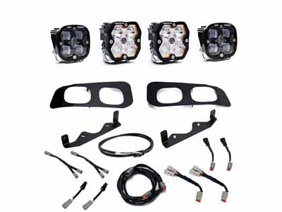 Baja Designs 44-0031-UP Squadron 2.0 Sport/Squadron Sae Dual Fog Pocket Light Kit 2023-26 F-250/350 / Baja Designs 44-0031-UP Fog Light