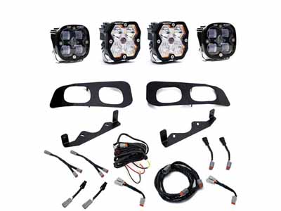 Baja Designs 44-0031 Squadron 2.0 Sport/Squadron Sae Dual Fog Pocket Light Kit 23-26 F250/350 Clear / Baja Designs 44-0031 Fog Light