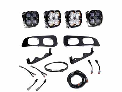 Baja Designs 44-0033-UP Squadron 2.0 Pro/Squadron Sae Dual Fog Pocket Light Kit 2023-2026 F-250/350 / Baja Designs 44-0033-UP Fog Light