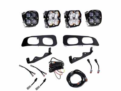 Baja Designs 44-0033 Squadron 2.0 Pro/Squadron Sae Dual Fog Pocket Light Kit 2023-26 F250/350 Clear / Baja Designs 44-0033 Fog Light