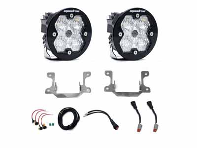 Baja Designs 44-0037 Squadron 2.0 Sport Fog Pocket Light Kit Ram 2019-25 2500/3500 Big Horn Clear / Baja Designs 44-0037 Fog Light