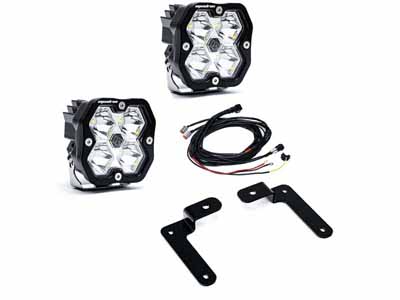 Baja Designs 44-0043 Squadron 2.0 Sport A-Pillar Light Kit 2018-26 Wrangler/Gladiator Toggle / Baja Designs 44-0043 A-Pillar Kit