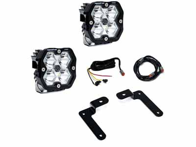 Baja Designs 44-0044-UP Squadron 2.0 Pro A-Pillar Light Kit 2018-26 Wrangler/Gladiator Upfitter / Baja Designs 44-0044-UP A-Pillar Kit