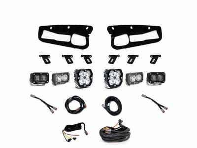 Baja Designs 44-0081-UP Squadron 2.0 Sport/S2 Sport/S2 Sae Sportman Fog Pocket Light 2021+ Bronco / Baja Designs 44-0081-UP Bumper Lights