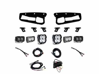 Baja Designs 44-0081 Squadron 2.0 Sport/S2 Sport/S2 Sae Sportman Fog Pocket Light Kit 2021+ Bronco / Baja Designs 44-0081 Bumper Lights