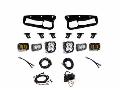 Baja Designs 44-0083 Squadron 2.0 Sport/S2 Sport/S2 Sae Sportman Fog Pocket Light Kit 2021+ Bronco / Baja Designs 44-0083 Bumper Lights