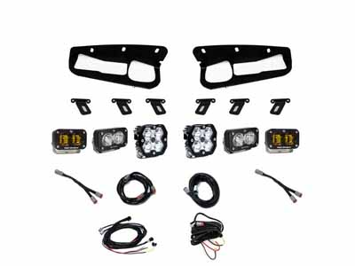 Baja Designs 44-0084 Squadron 2.0 Pro/S2 Pro/S2 Sae Pro Fog Pocket Light Kit 2021+ Bronco / Baja Designs 44-0084 Bumper Lights