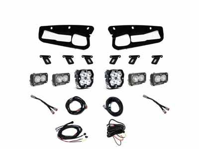 Baja Designs 44-0086 Squadron 2.0 Sport/Dual S2 Sport Sportmen Fog Pocket Light Kit 2021+ Bronco / Baja Designs 44-0086 Bumper Lights