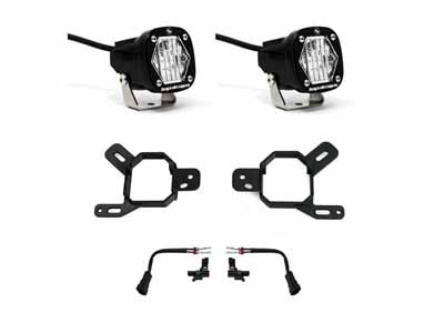 Baja Designs 44-7878 S1 Fog Pocket Light Kit 2024-2025 Canyon/Yukon/Silverado/Sierra AT4-X Clear / Baja Designs 44-7878 Fog Light