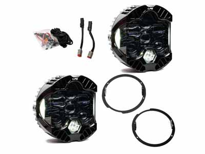 Baja Designs 44-8310 DOT LP6 LED Headlight Kit Jeep 2007-2018 Wrangler JK w/LED Headlights (White) / Baja Designs 44-8310 Headlight Kit