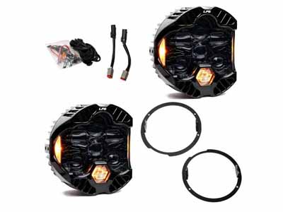 Baja Designs 44-8311 DOT LP6 LED Headlight Kit Jeep 2007-2018 Wrangler JK w/LED Headlights (Amber) / Baja Designs 44-8311 Headlight Kit