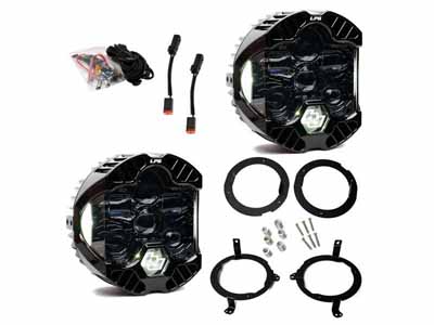 Baja Designs 44-8313 DOT LP6 LED Headlight Kit 2018-25 Wrangler/Gladiator w/Halogen Headlights White / Baja Designs 44-8313 Headlight Kit