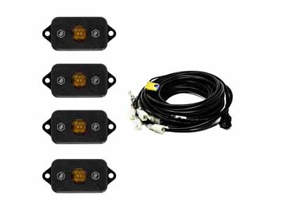 Baja Designs 447056 Rock Light Kit Universal Baja Amber / Baja Designs 447056 LED Light Kit