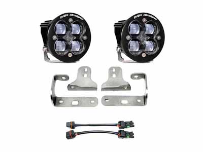 Baja Designs 447622 Jeep JL Fog Light Squadron-R SAE 2018+ Wrangler JL Sport/Sport-S Fog Pocket Kit / Baja Designs 447622 Fog Light