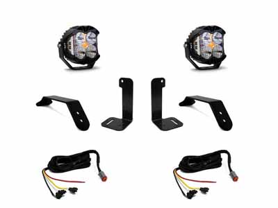 Baja Designs 447658UP Jeep JL/JT Dual LP4 Auxiliary Light Kit w/Upfitter / Baja Designs 447658UP LED Light Kit