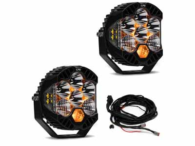 Baja Designs 447671UP Jeep JL/JT Rubicon Steel Bumper LED Light Kit LP6 w/Upfitter / Baja Designs 447671UP LED Light Kit