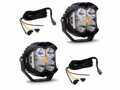 Baja Designs 447672UP Jeep JL/JT Rubicon Steel Bumper LED Light Kit LP4 w/Upfitter / Baja Designs 447672UP LED Light Kit
