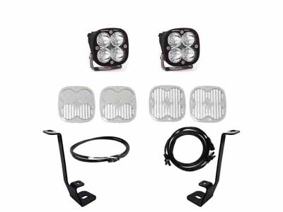 Baja Designs 447695UP Squadron Sport A-Pillar Kit 21-23 F-150 (Spot; Clear; Upfitter Wiring) / Baja Designs 447695UP LED Light Kit